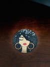 Black Girl Diamond Painting Coasters