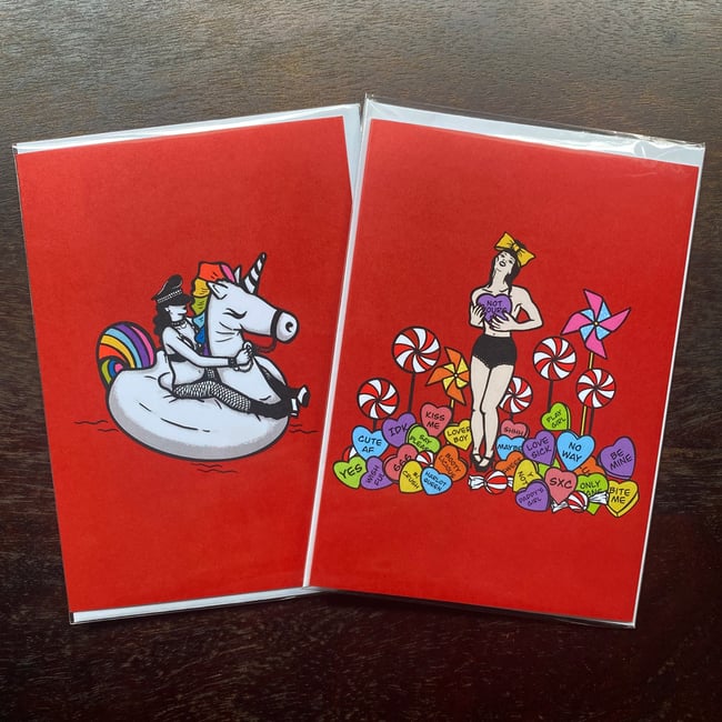 15% OFF Candy Harlots Card Set of 2