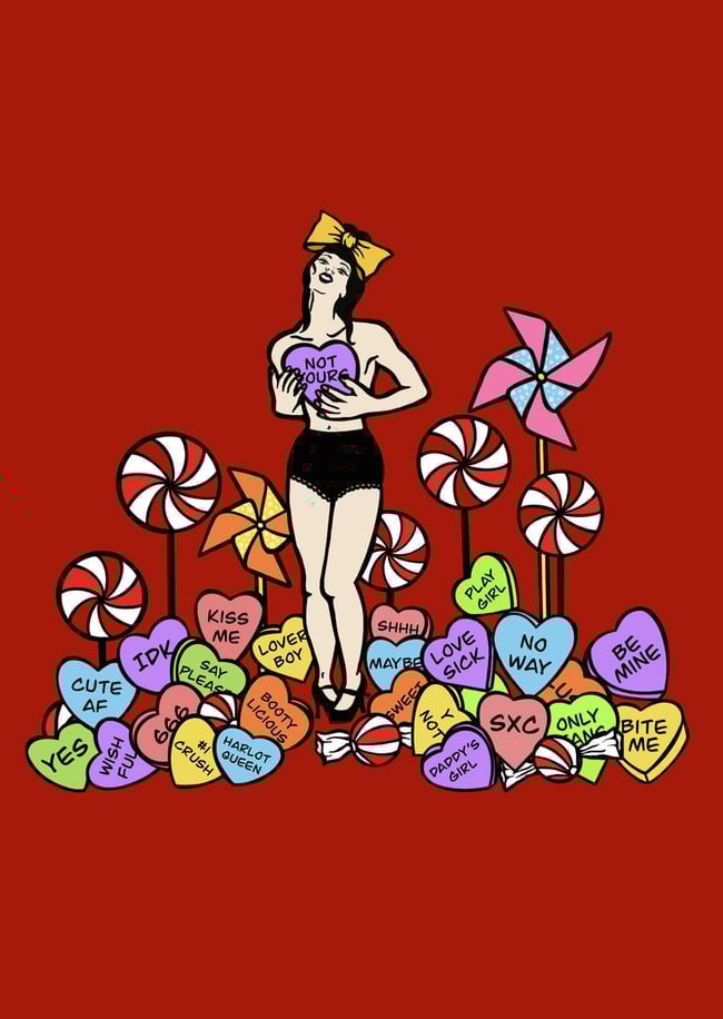 15% OFF Candy Harlots Card Set of 2