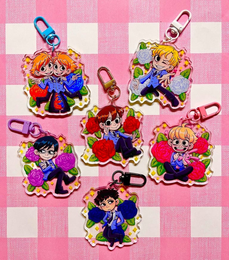 Host Club Acrylic Keychains