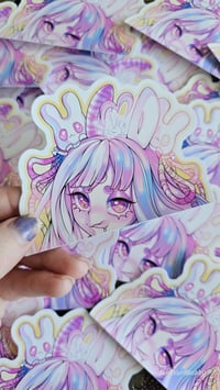 Image 1 of Rabbit Witch - Peeker Sticker 