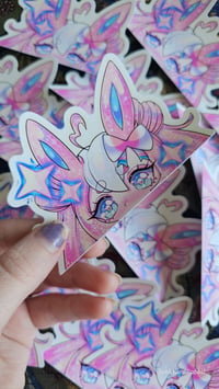 Image 1 of Kawaii Sylveon - Peeker Sticker