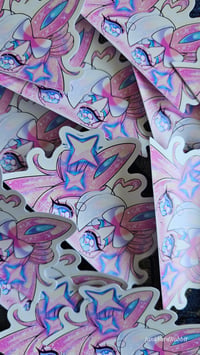 Image 2 of Kawaii Sylveon - Peeker Sticker