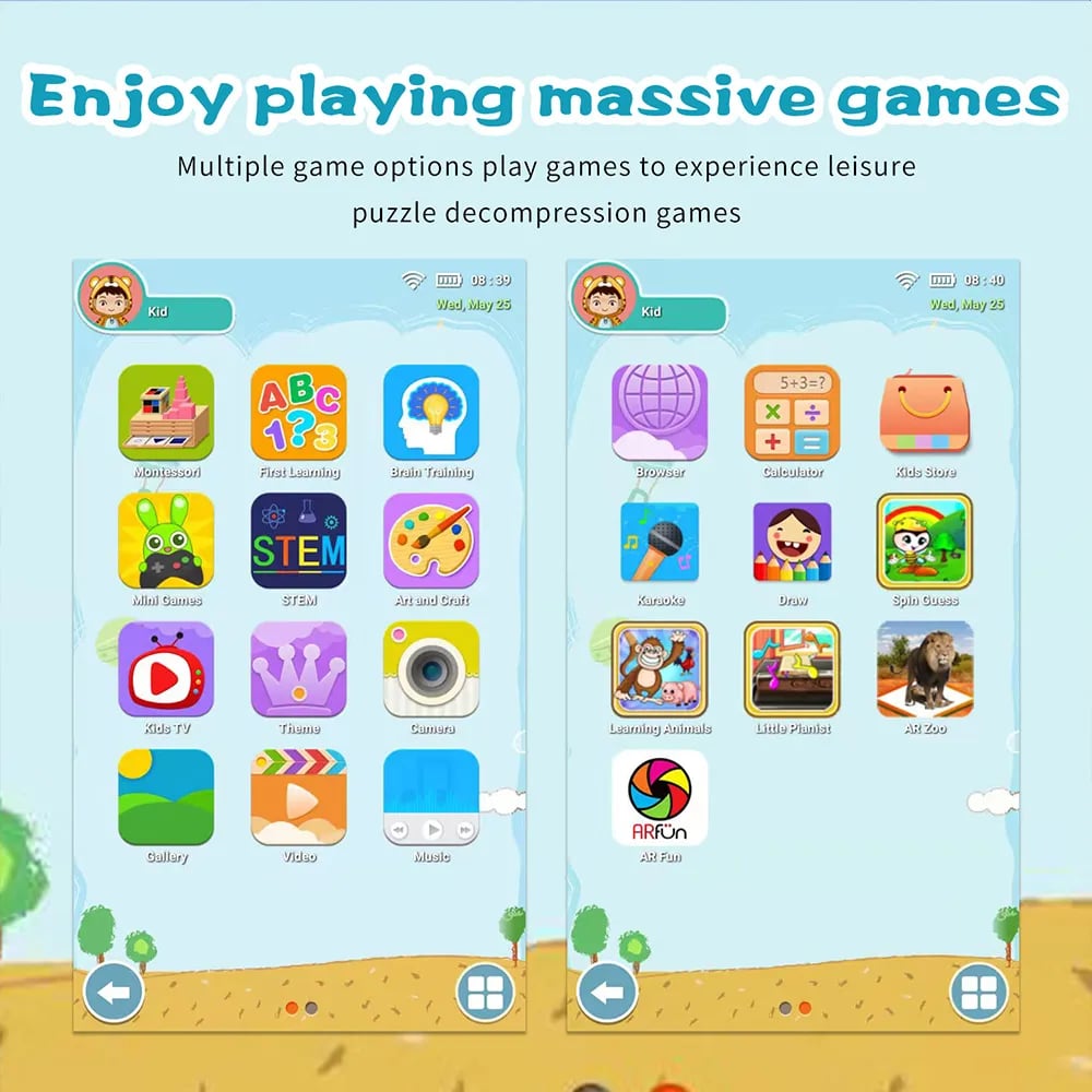 New 5G WiFi 7 Inch Tablet Pc Children's Gift Kids Learning Education Tablet