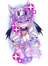 Succubus Cat Girl - Print 