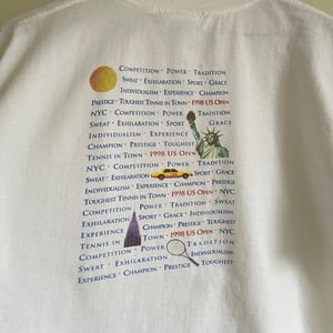 Image of 1998 US Open 'Words' T-Shirt