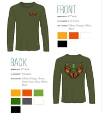 Image 3 of Monarch Butterfly Long Sleeve Shirt