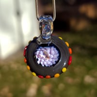 Image 1 of UFO implosion pendant with opal shard-1