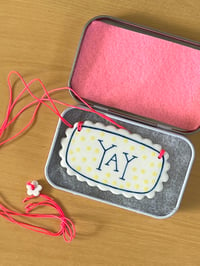 Image of Yay Yellow – porcelain pendant necklace