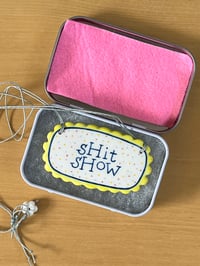 Image of Shit Show Yellow  – porcelain pendant necklace