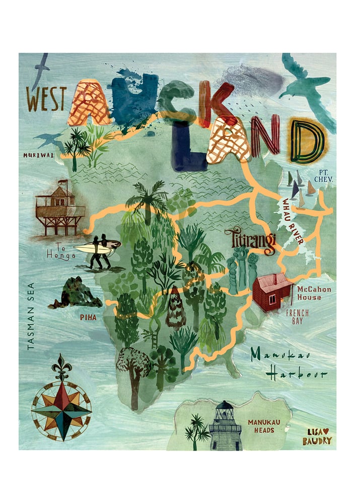 Image of West Auckland Map