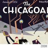 Image 2 of The Chicagoan - January 17, 1931 | Bohrod | Magazine Cover | Vintage Poster