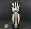 Real Laser Cut Metal! PULSE//V2:NANO Sound Reactive LED Cyberpunk Gauntlets (Bracer Variant)