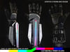 PULSE//V2:NANO Sound Reactive LED Cyberpunk Gauntlets (Bracer Variant) - Choose Your Color!