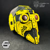 ANTIHERO // V4 : Type - A Standard Edition "Black and Yellow" 3d Printed Cyberpunk Helmet Mask