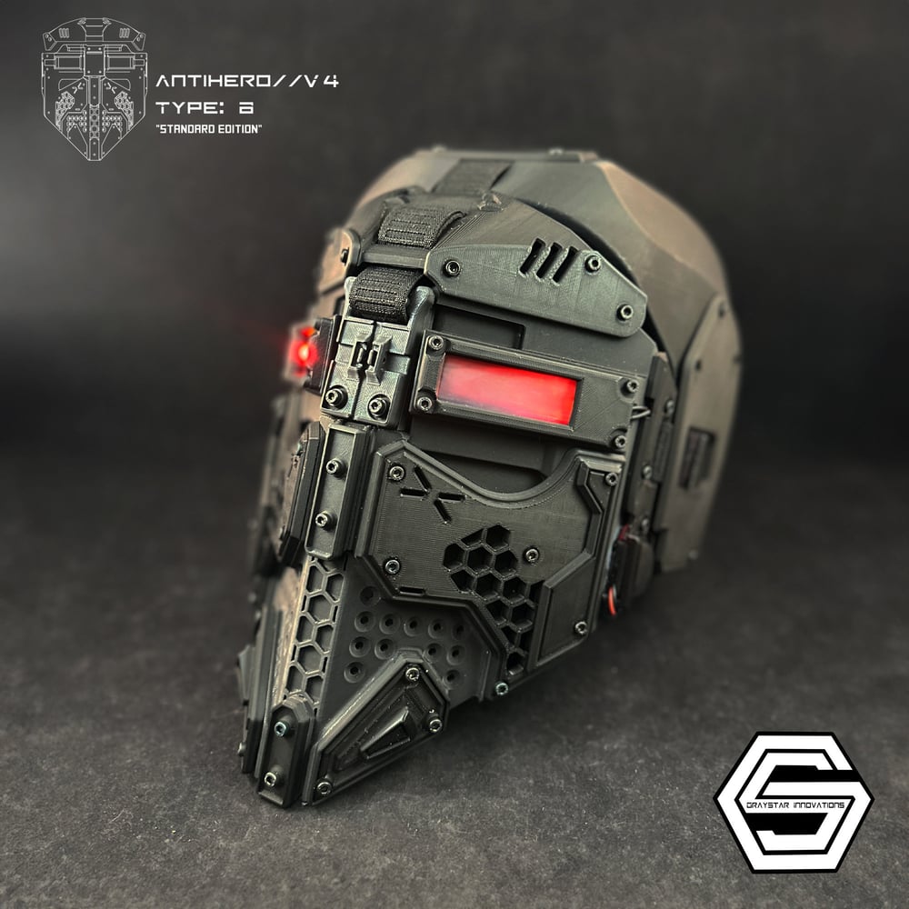 ANTIHERO // V4 : Type - B "Noir" (Mask or Helmet)