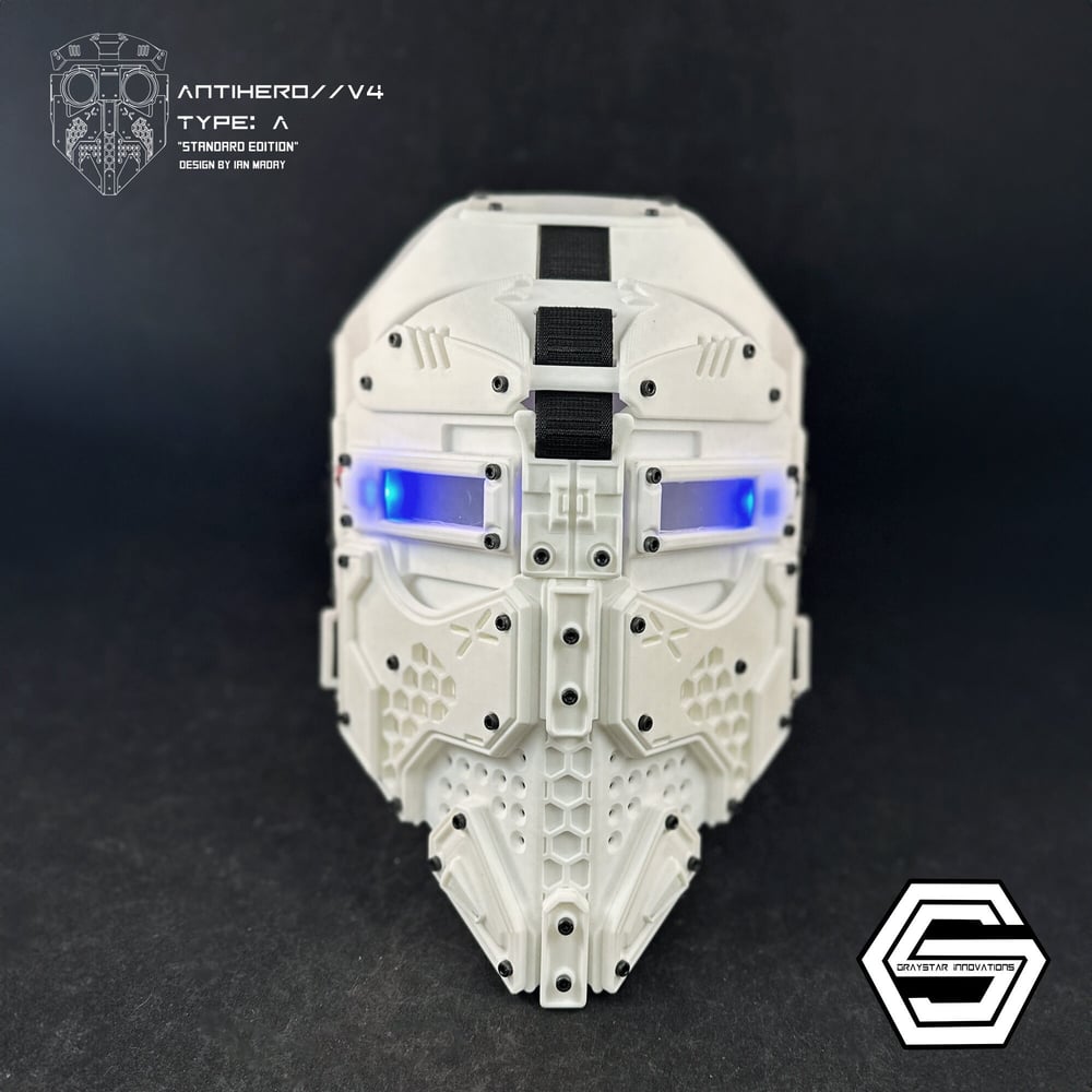 ANTIHERO // V4 : Type - B "Arctic White" (Mask or Helmet)
