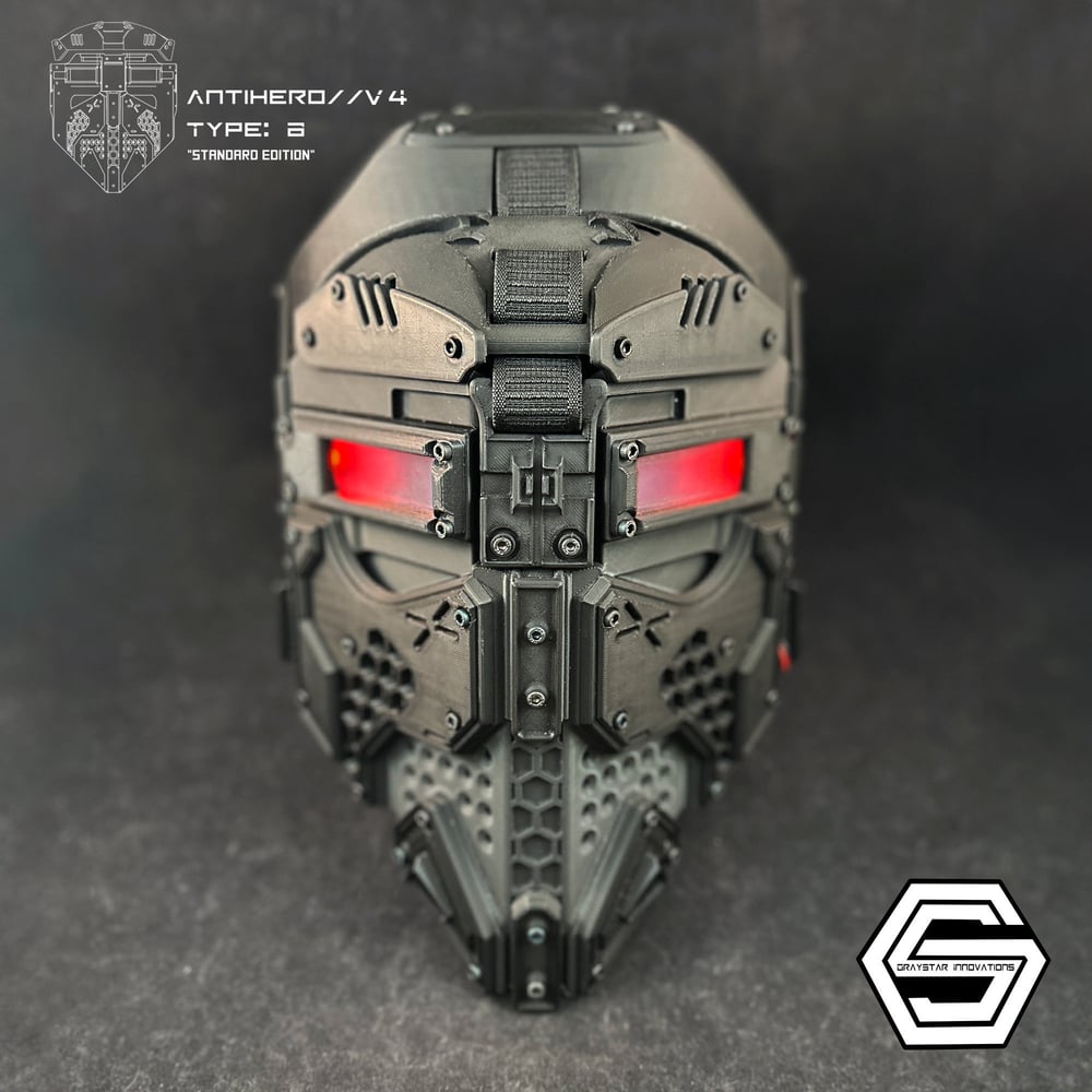 ANTIHERO // V4 : Type - B "Noir" (Mask or Helmet)