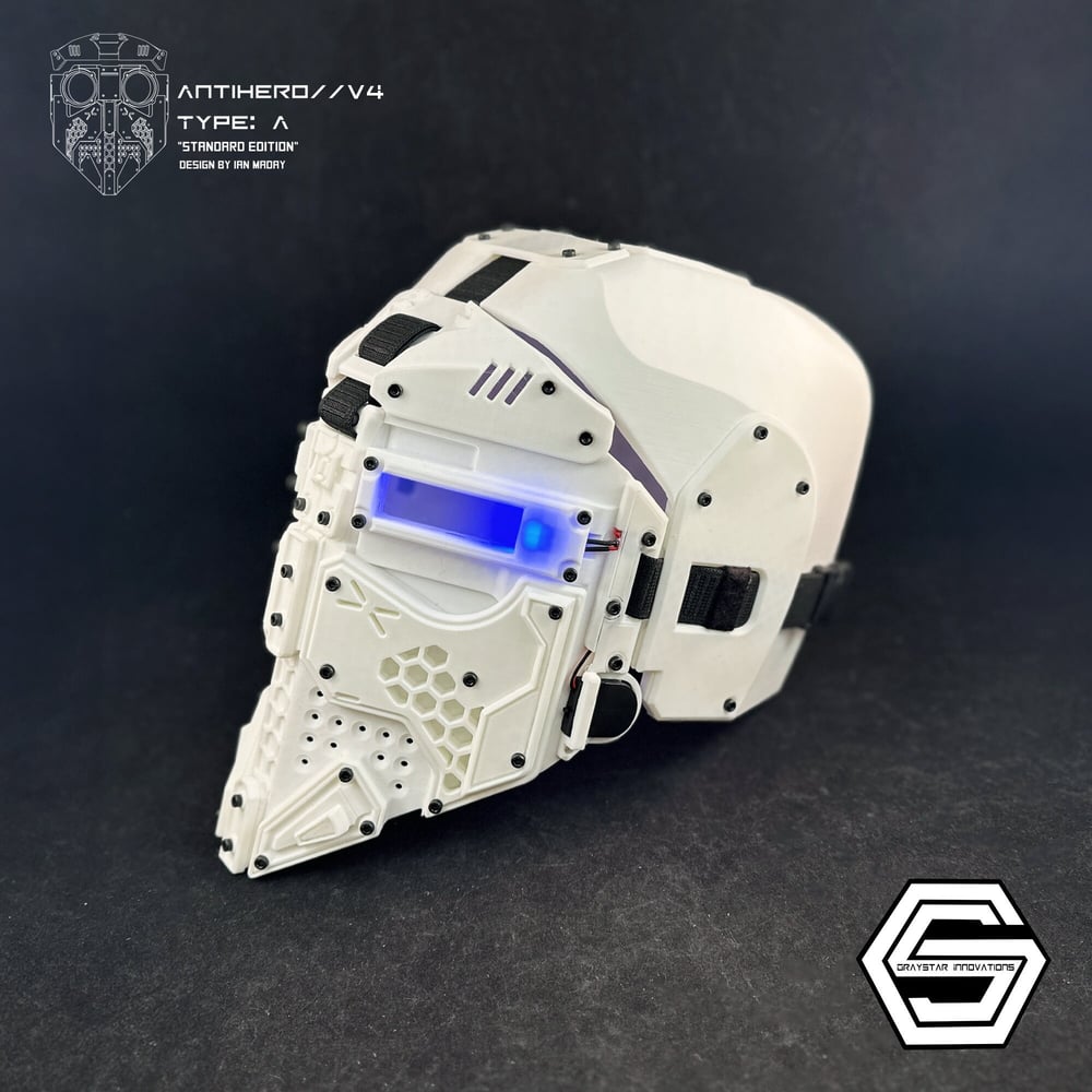 ANTIHERO // V4 : Type - B "Arctic White" (Mask or Helmet)