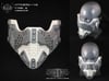 Antihero V2 : Type - E Standard Edition "White and Grey" 3d Printed Cyber Armor Half Mask