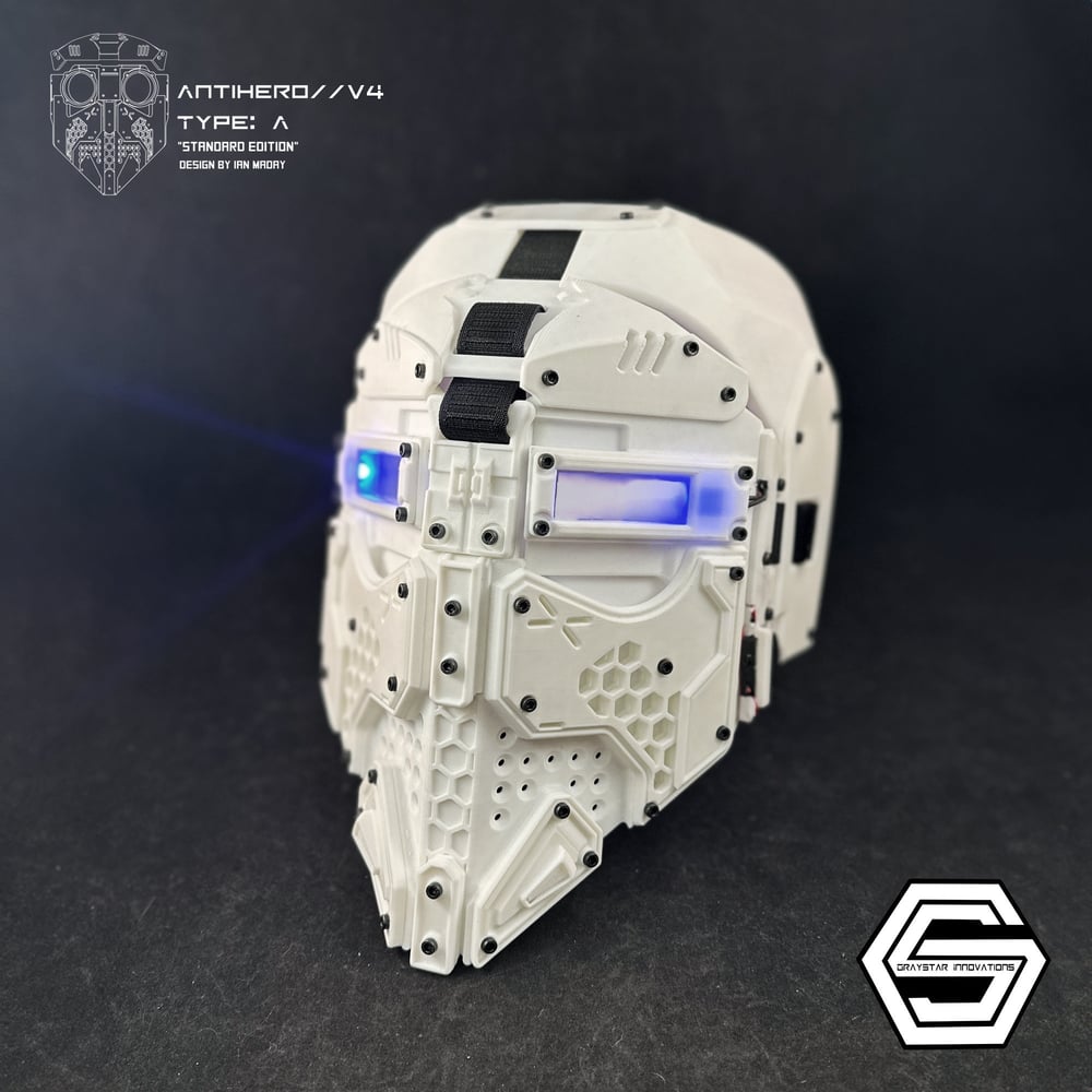 ANTIHERO // V4 : Type - B "Arctic White" (Mask or Helmet)