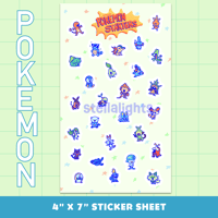 Image 3 of Pokemon Starters Sticker Sheet