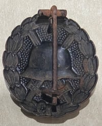 Image 3 of WW1 (Imperial German Empire) Wound Badge (in Black) - Authentic Issue