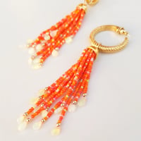 Image 3 of Vintage Hoop & Opal Tassel