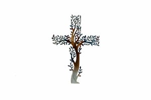 Image of Cross with leaves