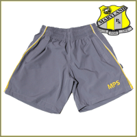 Image 2 of MPS Sport Shorts - Charcoal Gold/Grey Piping $38.05
