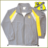 Image 2 of MPS Track Jacket - Charcoal Gold/Grey Panels $63.60