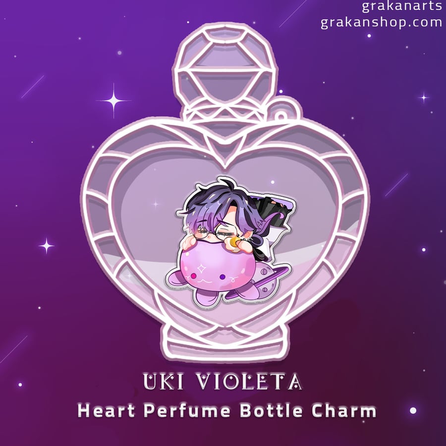 Image of [PREORDER] Uki Violeta Liquid Perfume Bottle Charm