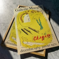 Image 1 of Galerie Maeght - The Yellow Background | Marc Chagall - 1969 | Event Poster