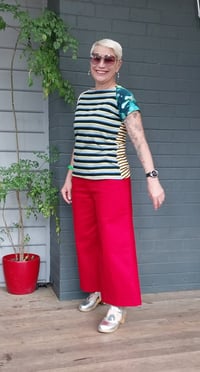 Image 2 of KylieJane Pocket pants -red denim