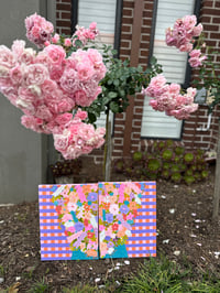Image 2 of Sweet Rosey diptych