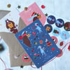 Collection "Barnabé l'ours de Noël": planche de stickers découpés