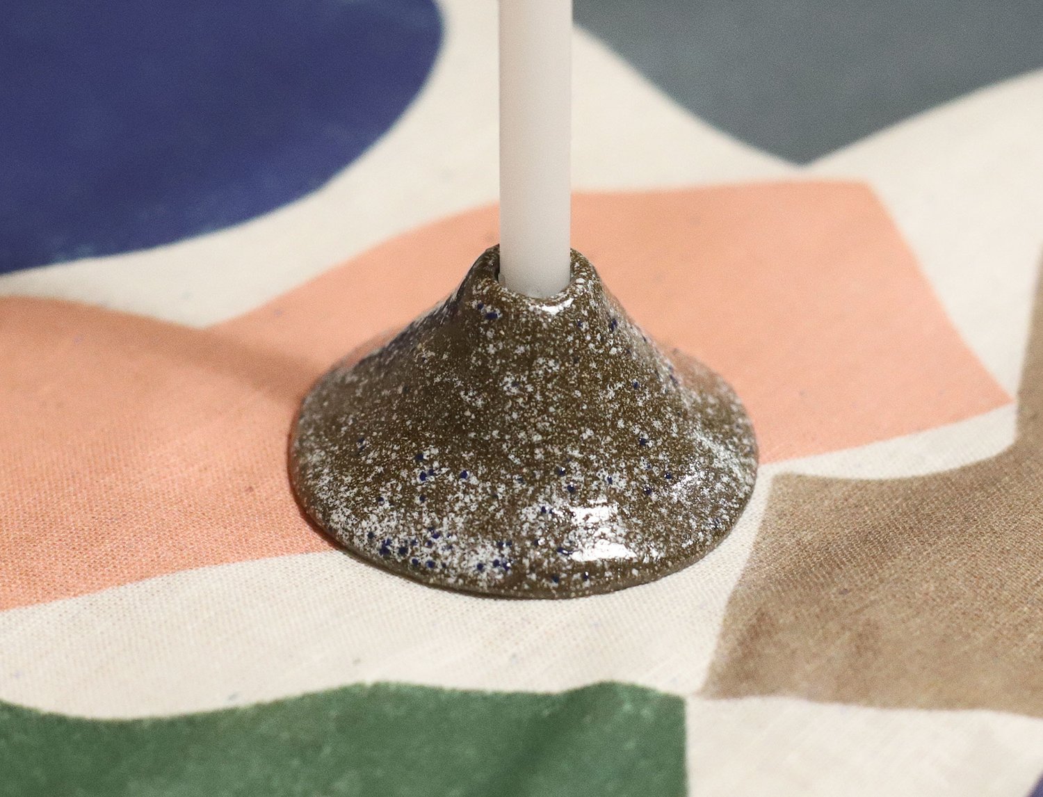 Image of BROWN CANDLE HOLDER