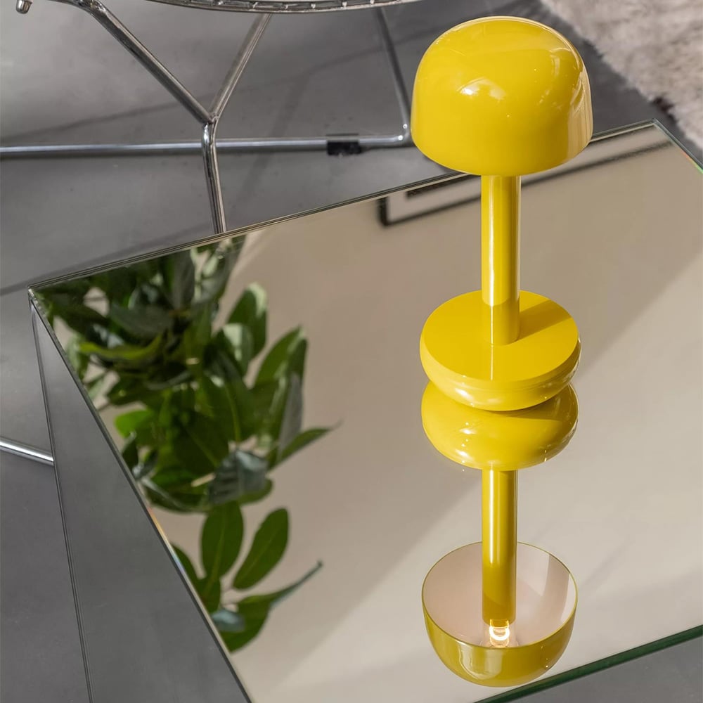 Image of 'Two' chargeable Table lamp by Humble - Yellow 