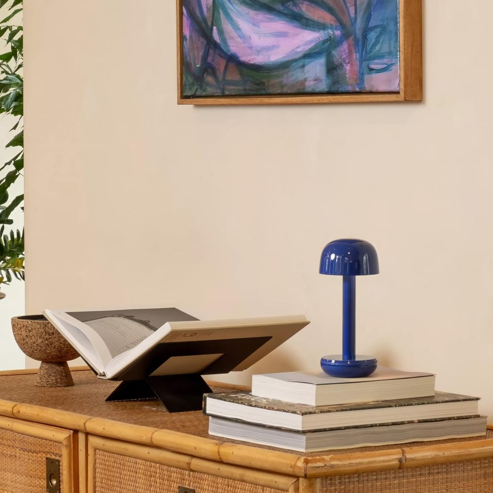 Image of 'Two' chargeable Table lamp by Humble - Cobalt Blue