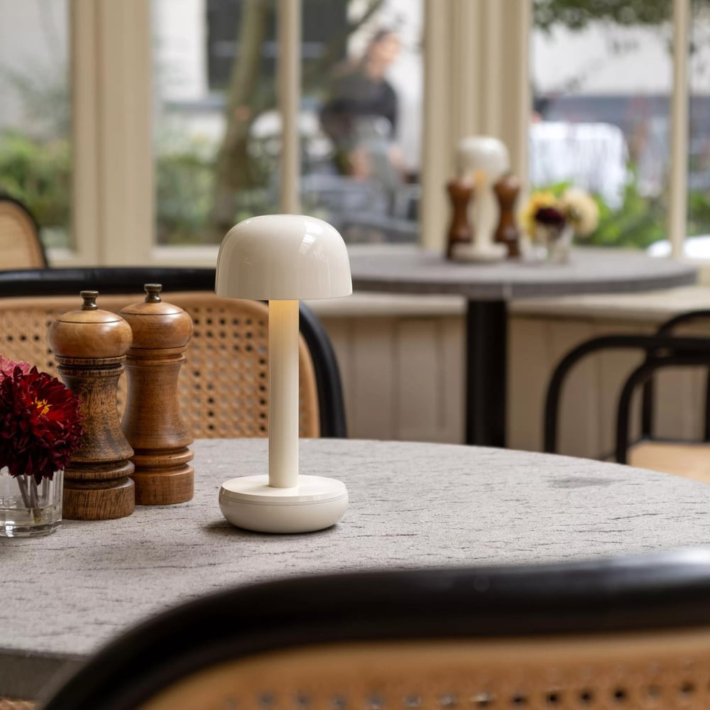 Image of Two' chargeable Table lamp by Humble - Ivory