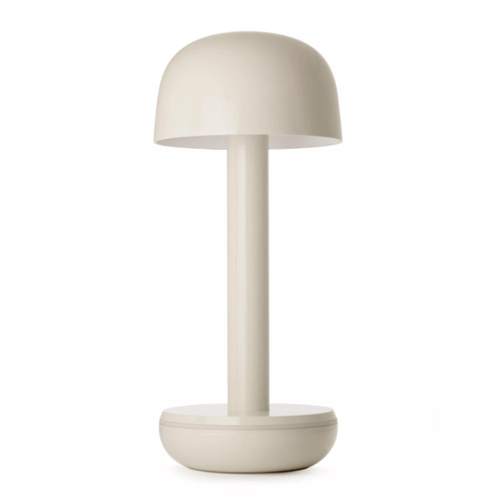 Image of Two' chargeable Table lamp by Humble - Ivory