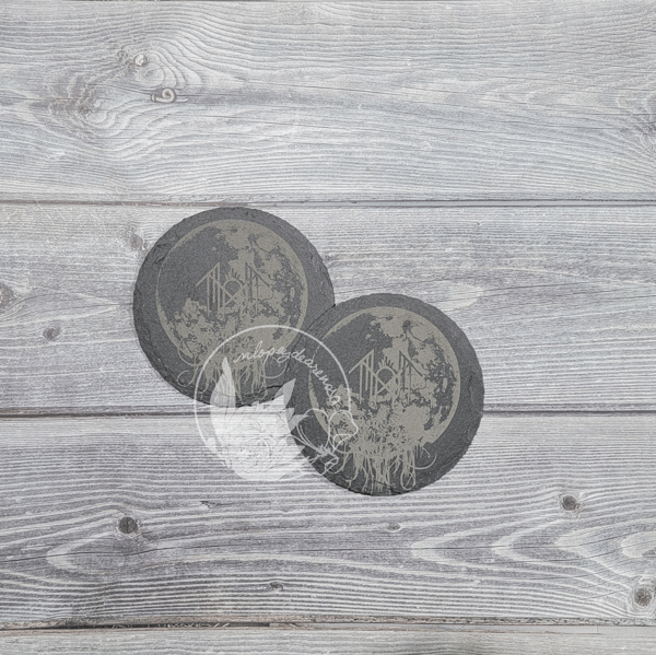 Image of Sleep Token TMBTE Slate Coaster Set (2)