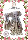 ELISHA the Elephant 16 inch sewing pattern, with full instructions UK Made