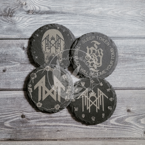 Image of Sleep Token Coaster Set - Choose 4