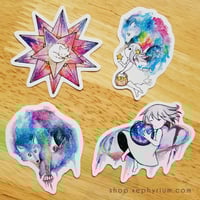 Galaxy Wolf Sticker Set