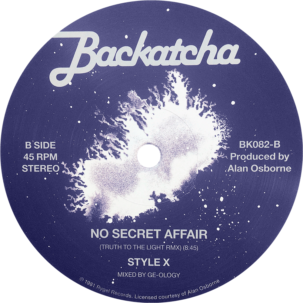 Image of Style X 'No Secret Affair' 12" SEAN P. & GE-OLOGY Mixes