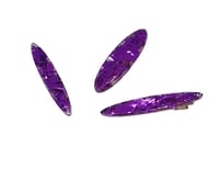 Image 1 of Purple tinsel hairclips - ovals
