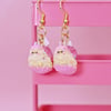 cupcake snail earrings