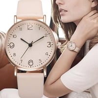 Wrist Watch Exquisite Ladies Dress Beige Simple Lock AnalogWatches Relogio Feminino Montre Femme