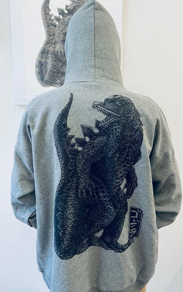 Image of Nu Godzilla HANES Hoodie 2nd Edition